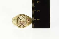 10K Yellow Gold Black Hills Leaf Cluster Men's Statement Ring
