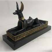 Win Holder Egyptian Anubis Jackal Bronze Sculpture