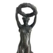 Roman Lady Holding out Crown Bronze Sculpture
