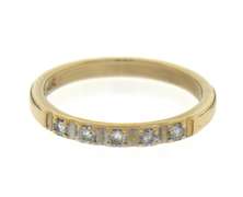 Elegant Yellow Gold Diamond Band