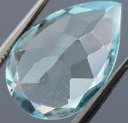 Gorgeous 5.84ct pear cut Swiss blue Topaz