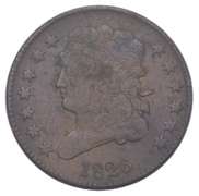 1826 Classic Head Half Cent