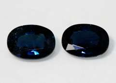 Midnight Blue Sapphire Pair - 3.26 cts.