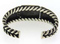 Vintage Turquoise Cuff Bangle in Sterling Silver