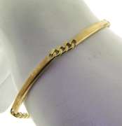 Dreamy Yellow Gold Alternating Bar Link Bracelet