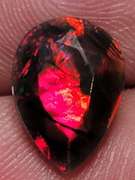 Outstanding 2.13ct high fire Welo black Opal