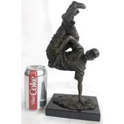 The Hip Hop Boy Dancing Bronze Statue