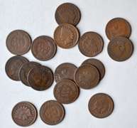 17 1880 Era Indian Cents