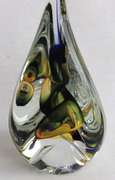 Crystal Art Glass Sculpture mouth Blown Paperwright