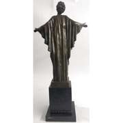 Art Nouveau Nude Woman Awakening Bronze Sculpture