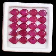 Group Lot of 20 Natural Ruby Loose Gemstones- 25.00 CTW