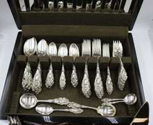 Original Very Rare collection Reed and Barton Antique Sterling Silver 85 Pieces Flatware
