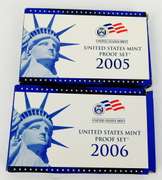 2 U.S. Mint Double Coin Sets - 2005 & 2006