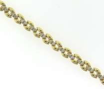 Fabulous Yellow Gold Panther Link Diamond Bracelet
