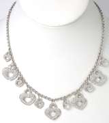 Endearing 2.00CTW Diamond Hearts Necklace in 18KT White Gold