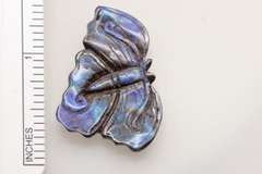 Blue Flash Boulder Opal Butterfly