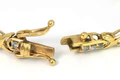 Lovely CZ Tennis Bracelet in 14KT Yellow Gold