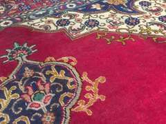 STUNNING  UNIQUE PERSIAN TABRIZ RUG 9'.8"X13'