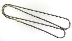 Vintage Sterling Silver Byzantine Chain Necklace