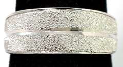 Fun Druze-Textured Ring in Sterling Silver