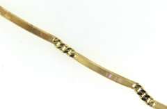 Dreamy Yellow Gold Alternating Bar Link Bracelet
