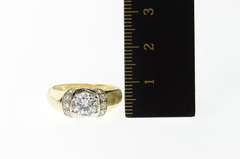 14K Yellow Gold Classic Ornate Fancy Travel Engagement Ring