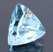 High fire 5.48ct trillion cut Swiss blue Topaz
