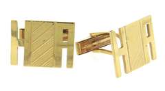 Elegant Yellow Gold Cufflinks