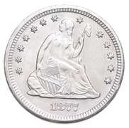 1877-S Seated Liberty Quarter