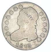 1819 Liberty Cap Quarter - B-3