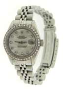 Rolex Datejust Mother of Pearl Diamond Dial and Bezel Watch