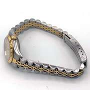 Ladies Two Tone Datejust Rolex with Gold Dial