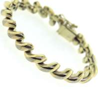 Sterling Silver Wavy Bracelet
