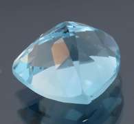 High fire 6.87ct trillion cut Swiss blue Topaz