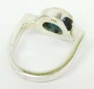 Sterling Silver Blue Topaz Ring, Size 6.5