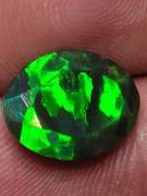 High fire! 2.53ct block pattern Black Opal