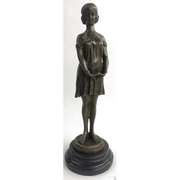 Female Classical Portrait Bronze Sculpture