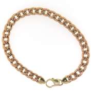 Chic 14kt RG Open Curb Link Bracelet