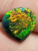 Full cover! Fairy fire! 1.38ct black Opal