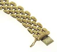 Classic 14kt YG Panther Link Bracelet