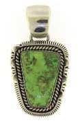 Sterling Silver Signed Turquoise Pendant