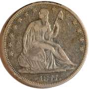1877 Motto Seated Liberty Half Dollar