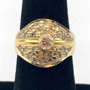 Vintage 18KT Yellow Gold Wide Band