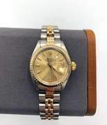 Ladies Two Tone Gold Datejust Rolex Watch
