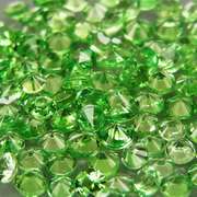 Brilliant! 3.89ct untreated apple green Tsavorite set