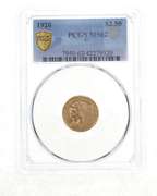MS62 1926 $2.50 Indian Head Gold Quarter Eagle - Graded PCGS