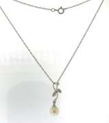 Perfect 6.5mm Pearl Necklace with Dangle Earrings