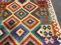 COLORFUL HAND KNOTTED KLIM 4x6
