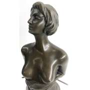 The Riding Crop an Impressive Brown patina Bronze Sculpture