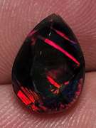 Outstanding 2.13ct high fire Welo black Opal